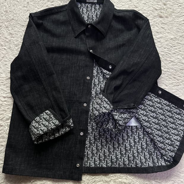 [46, 새상품급] 디올 오블리크 데님 흑청 자켓