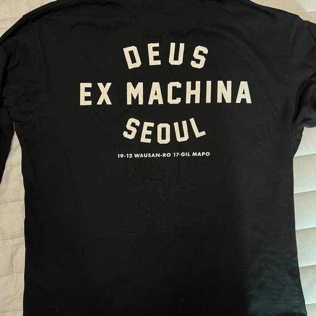 데우스 엑스 마키나 블랙 긴팔 티셔츠 xl 롱슬리브