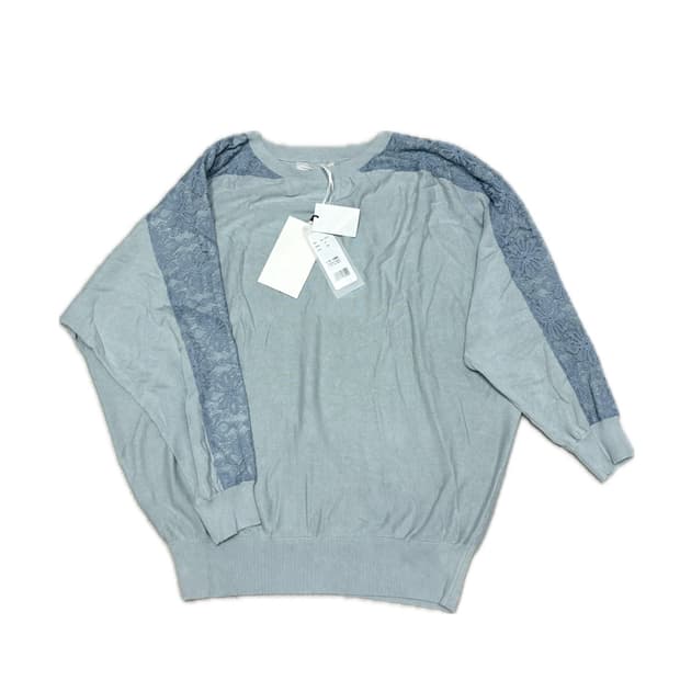 [n'Or LABEL] 민트 레이스 맨투맨 티셔츠 (yy-1217)