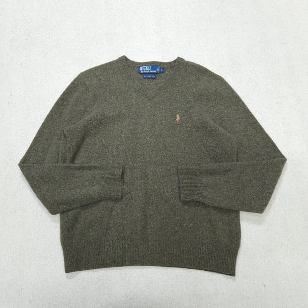 폴로 랄프 로렌 램스울 니트 L