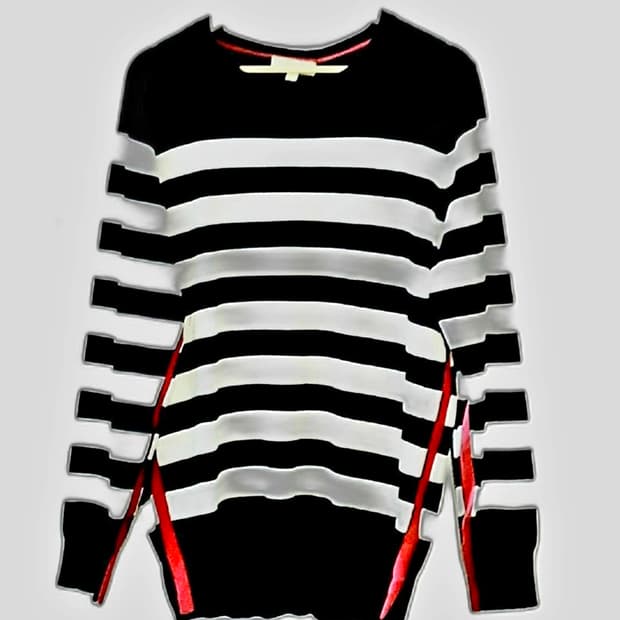 공용 택새 버버리 가벼운 니트 티셔츠 