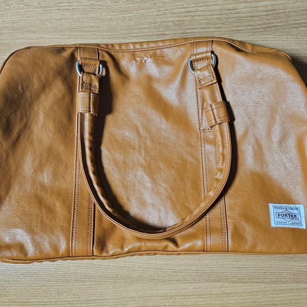 포터 프리 스타일 보스턴백 카멜