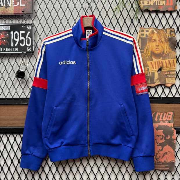 90s 아디다스 X 데상트 올드스쿨 트랙 자켓 건담 배색