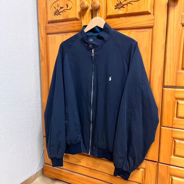 90s 폴로 Made in USA 블루종 바라쿠타 네이비 XL