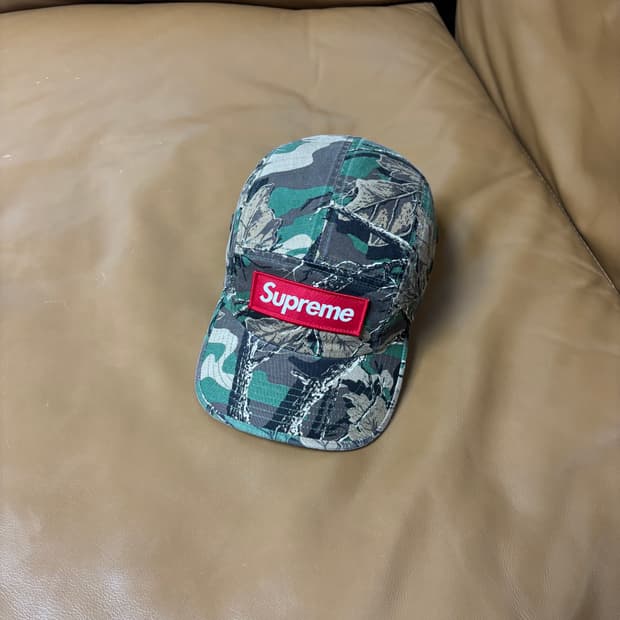 슈프림 캠프캡 모자 박스로고 22FW 밀리터리 카모
