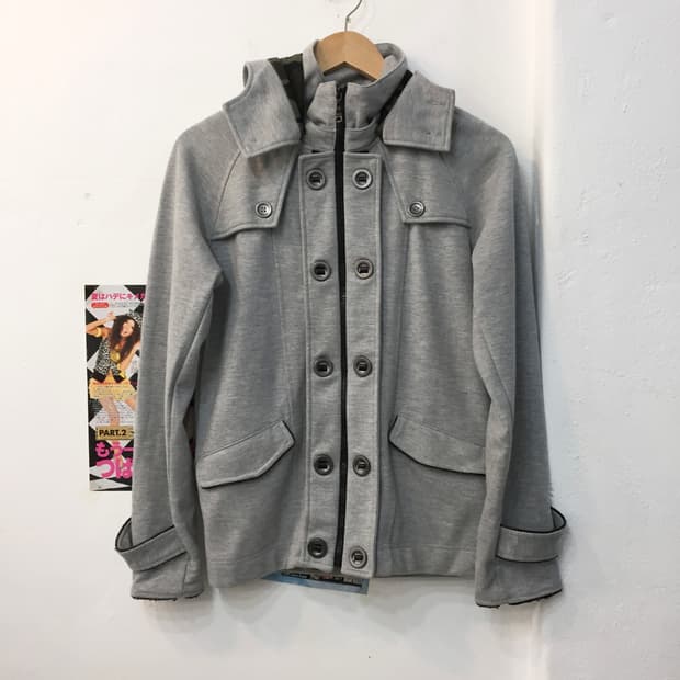 빈티지 코트무드 후드집업