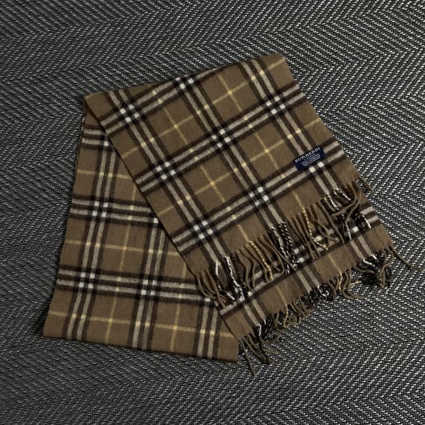 버버리 아카이브 노바체크 캐시미어 머플러y 3159