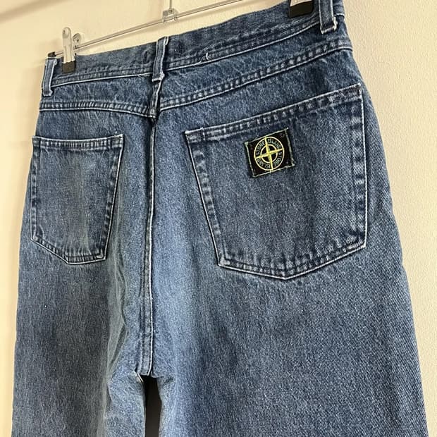 90s 스톤아일랜드 그린엣지 데님팬츠