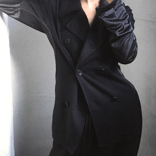 Comme des Garcons Black 꼼데가르송 블랙 더블 자켓