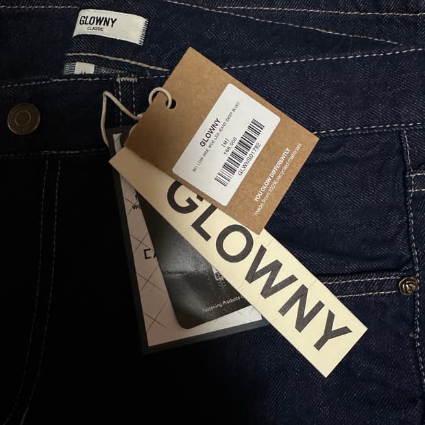 글로니 901 로우 웨이스트 와이드 레그 청바지 M 사이즈 새상품