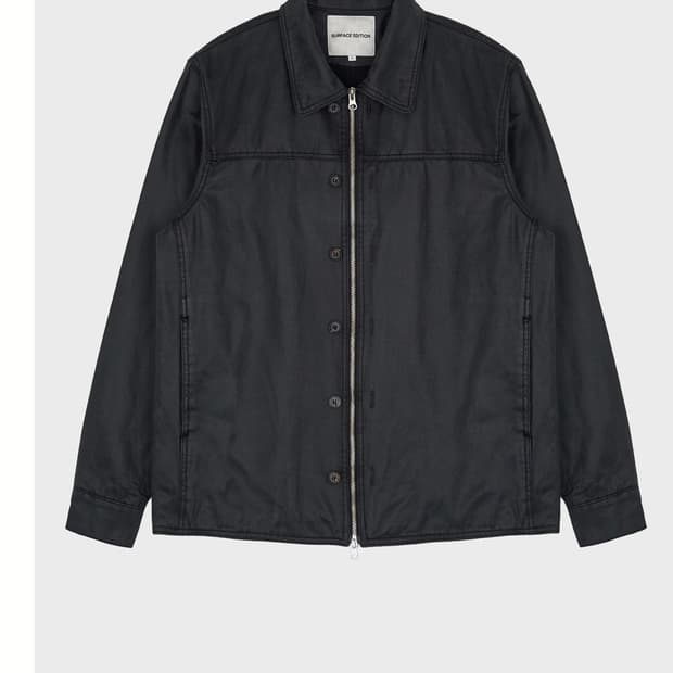 Sufficeedition Button shirt jacket black
