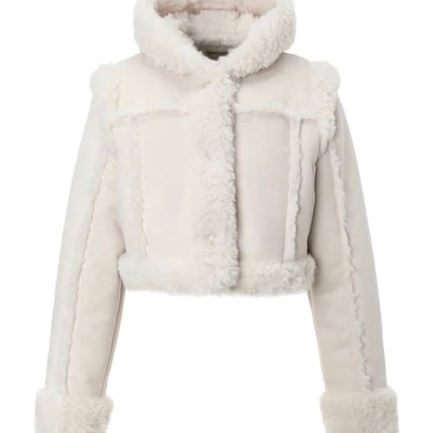 쓰리타임즈 베이비 후디 퍼 코트