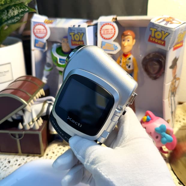 [⭐레어] 산요 Sanyo CA6 실버 조약돌 브이로그 비디오 캠코더