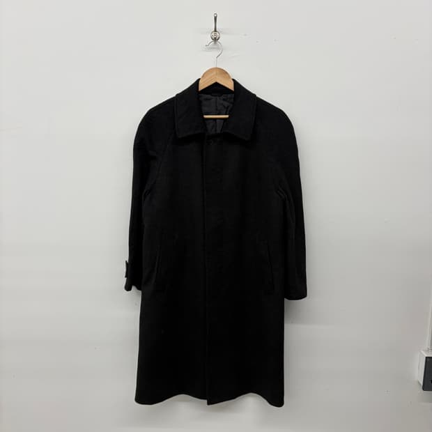 빈티지 캐시미어 100% 싱글 롱 코트 남/M