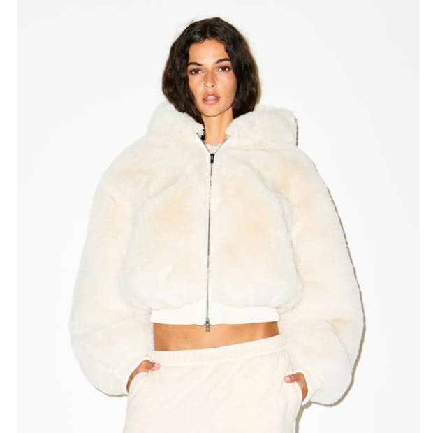 스킴스 Faux Fur Zip Up Jacket 퍼자켓 S