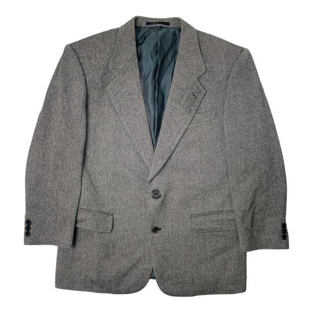 입생로랑 모 캐시미어 헤링본 남성 자켓
