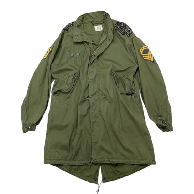 M-65 US ARMY 밀리터리 올리브 70s 피쉬테일 파카 XS