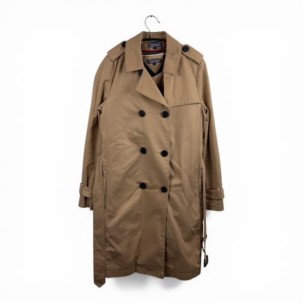 (XS) 타미힐피거 내피포함 트렌치 코트 베이지