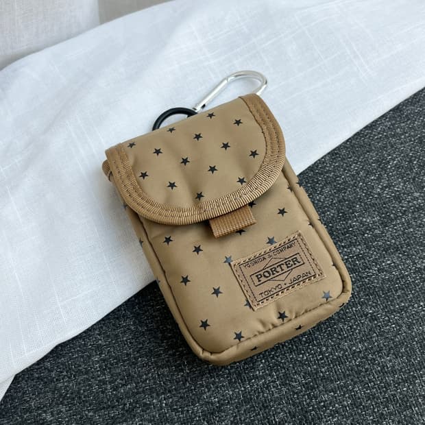 Porter 포터 별 패턴 지갑 카라멜