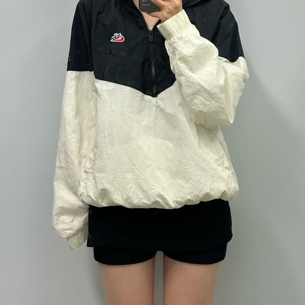 나이키 오래오 배색 아노락 바람막이