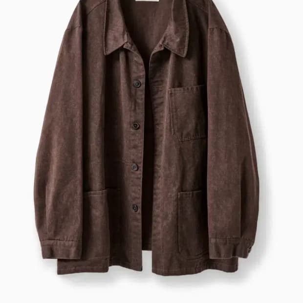 [1/S] 이얼즈어고 25fw 코튼 프렌치 워크자켓 브라운