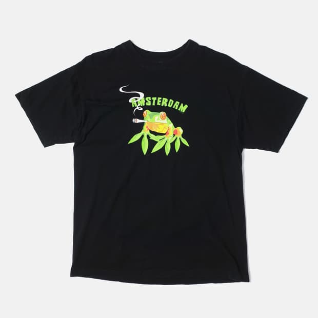 1990's Amsterdam "Smoking Frog" T-shirt
