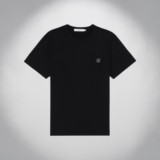 XS/ 메종키츠네 다크폭스 라운드 반팔