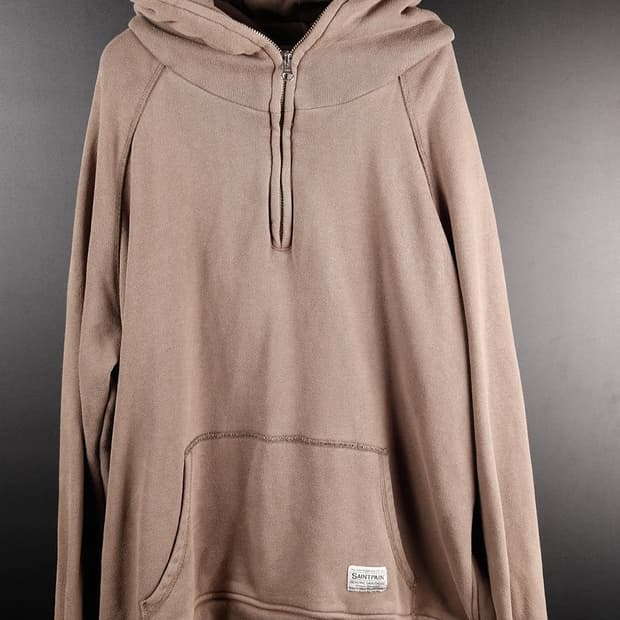 세인트페인 하프집업 후드티