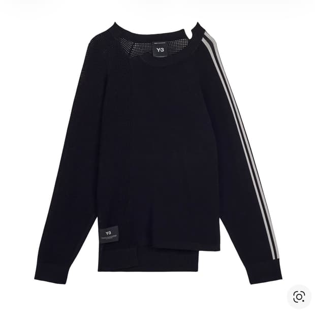 Y-3 x 요지 야마모토 로고 니트 스웨터