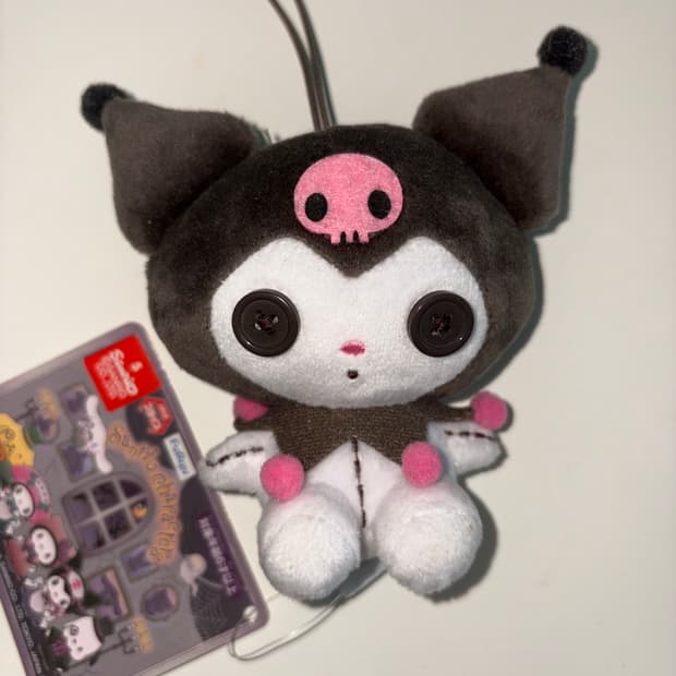 새상품) 산리오 스푸키 나이트 단추눈 쿠로미 인형 /코렐라인깔