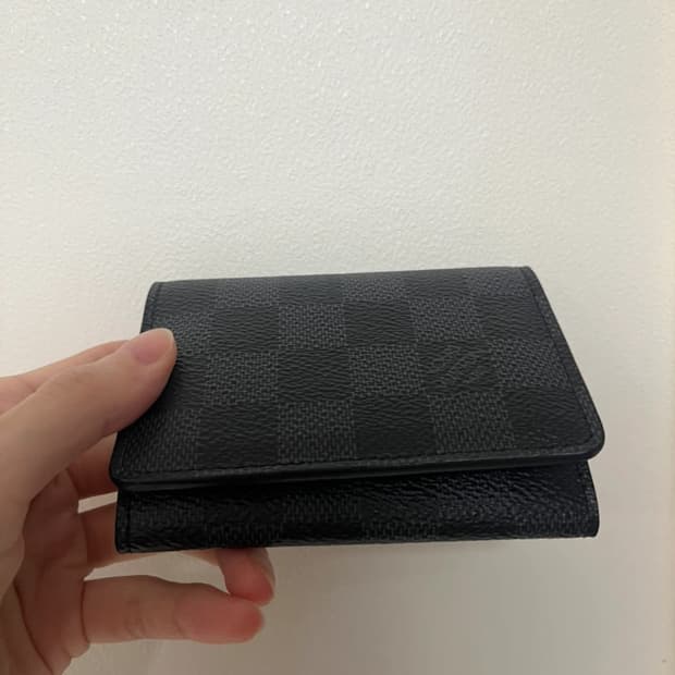 [새상품] 루이비통 다미에 엔벨로프 가죽 카드지갑 카드홀더 반지갑