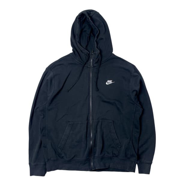 [택포] 나이키 기모 후드집업 블랙 L