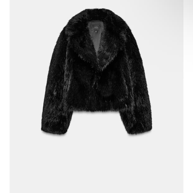 Zara 자라 숏 퍼 자켓 