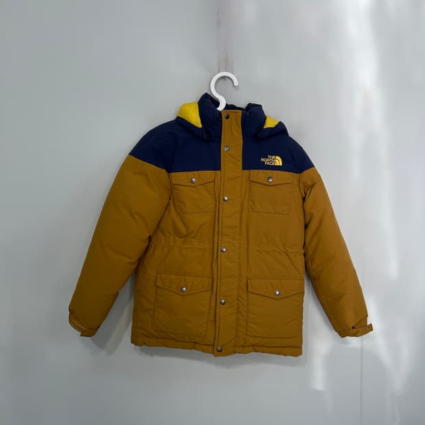 노스페이스 키즈 거위털 발열 패딩 140