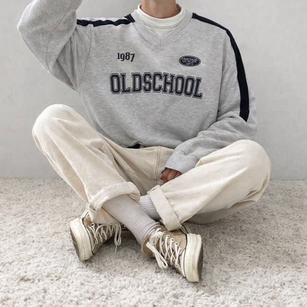 올드스쿨 빈티지 그래픽 티셔츠