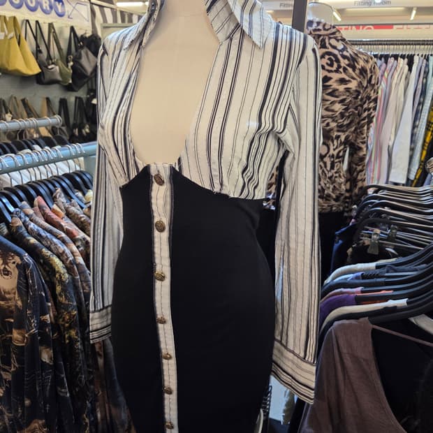  Skiny lip 갸루 셔츠원피스