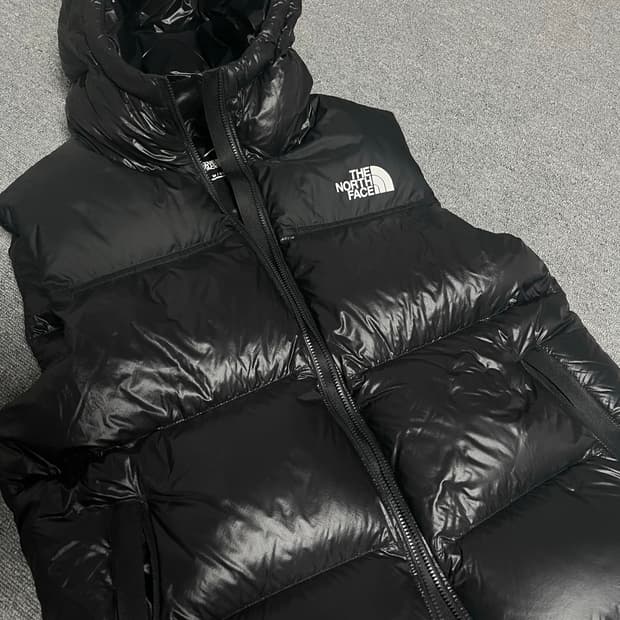 노스페이스 패딩 조끼 후드 