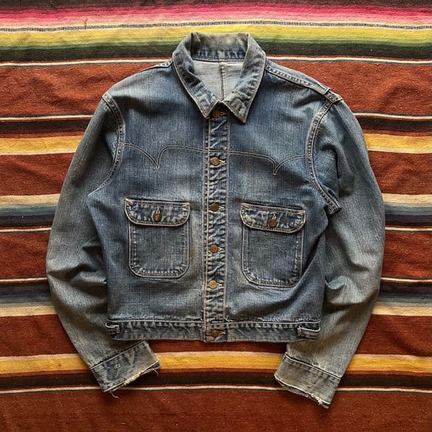 50s USA 빈티지 Made well 웨스턴 데님 자켓