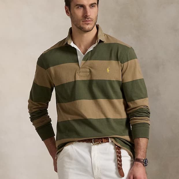 [L, 105] 폴로 25시즌 럭비티 카키/올리브 클래식핏