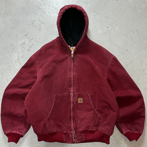 00's OG 칼하트 J130 CRI 액티브 자켓 칼하트 크림슨레드