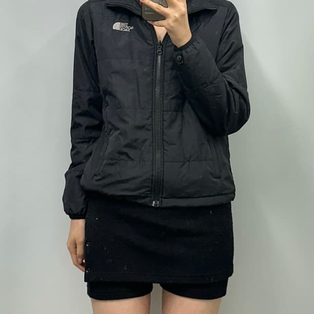 노스페이스 블랙 경량 패딩 