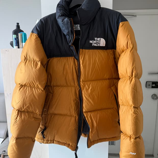 노스페이스 눕시 해외판 머스타드