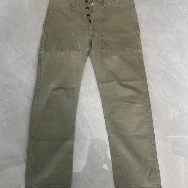 rrl 더블알엘 헤링본 퍼티그 팬츠