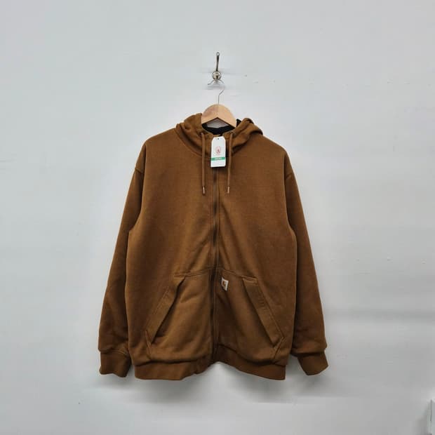 칼하트 브라운 후드 집업 남성 XL