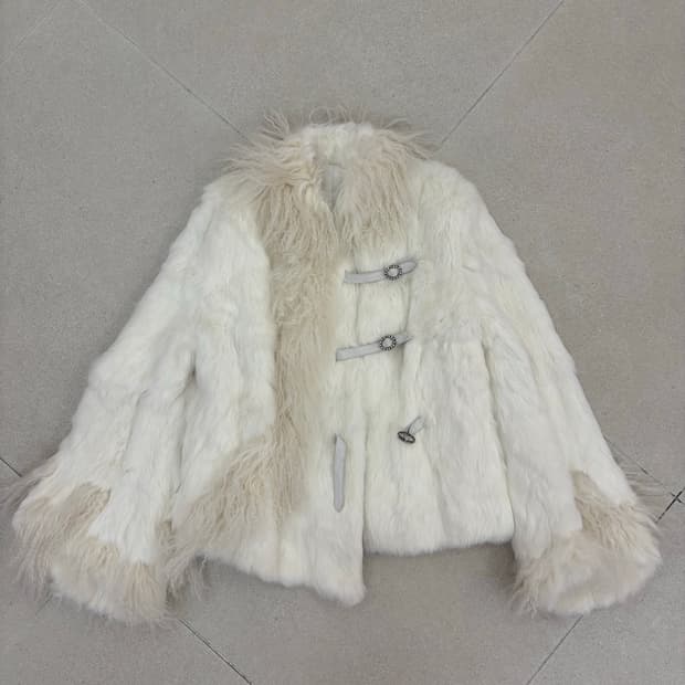 토끼퍼 벨트 갸루 자켓