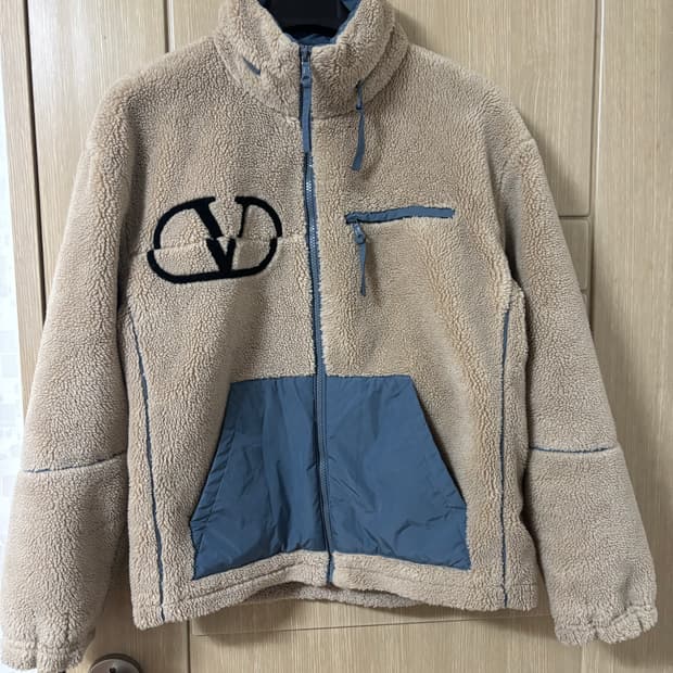 발렌티노 플리스 자켓 베이지