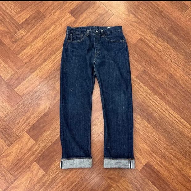 32~33 오어슬로우 105 셀비지 데님 팬츠