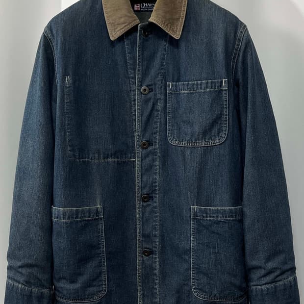 90's 챕스 랄프로렌 코듀로이 데님 초어 워크자켓