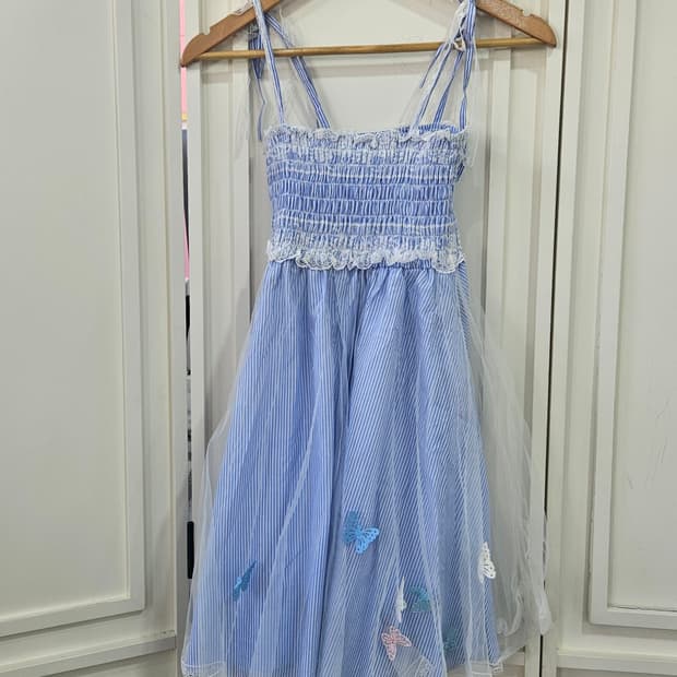 시크릿허니(Secret Honey) 버터플라이 튤 원피스