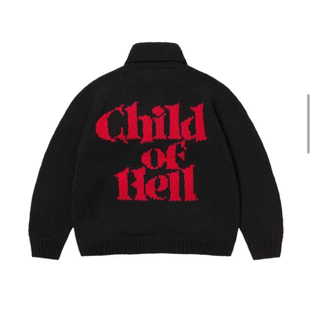 슈프림 차일드 오브 헬 코위찬 스웨터 블랙